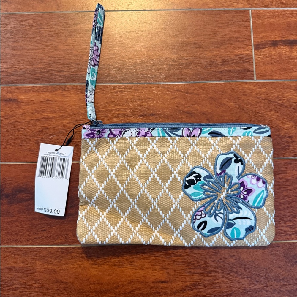 Vera Bradley Floral Beach Wristlet